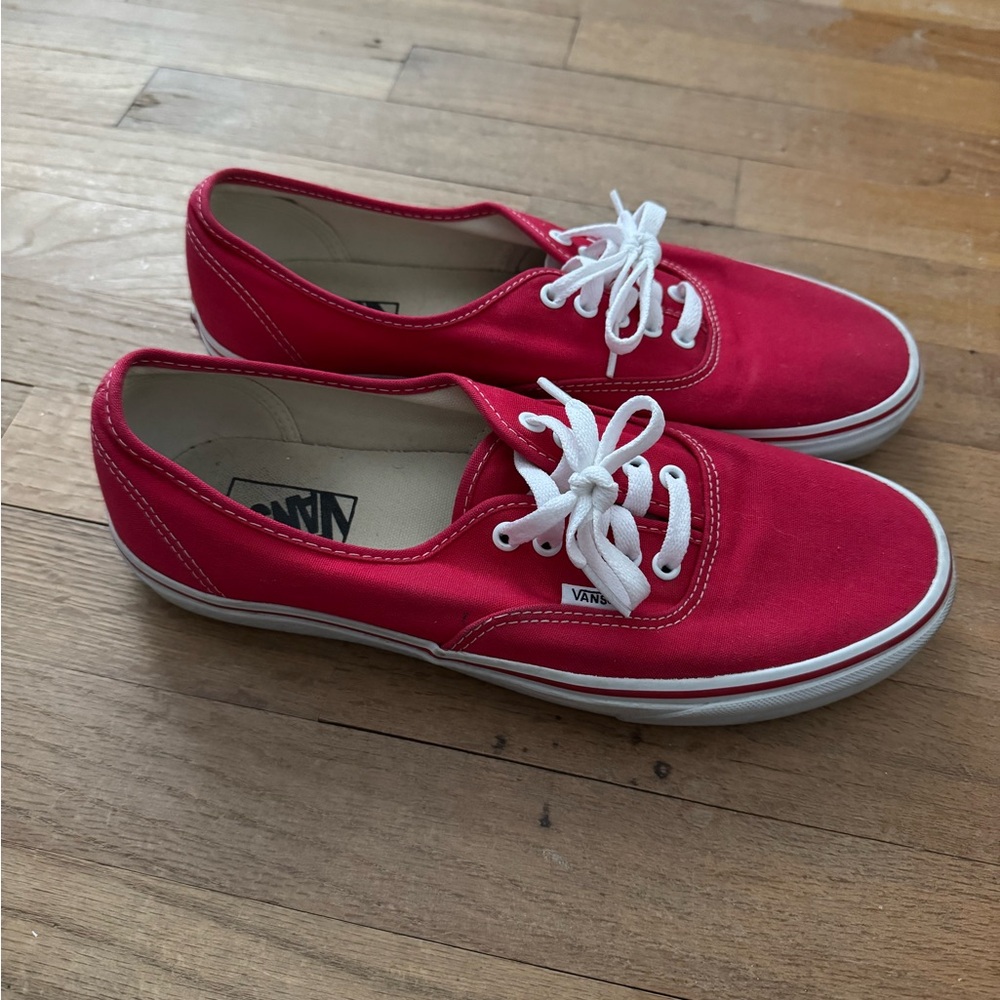 Vans Authentic Red Canvas Sneakers
